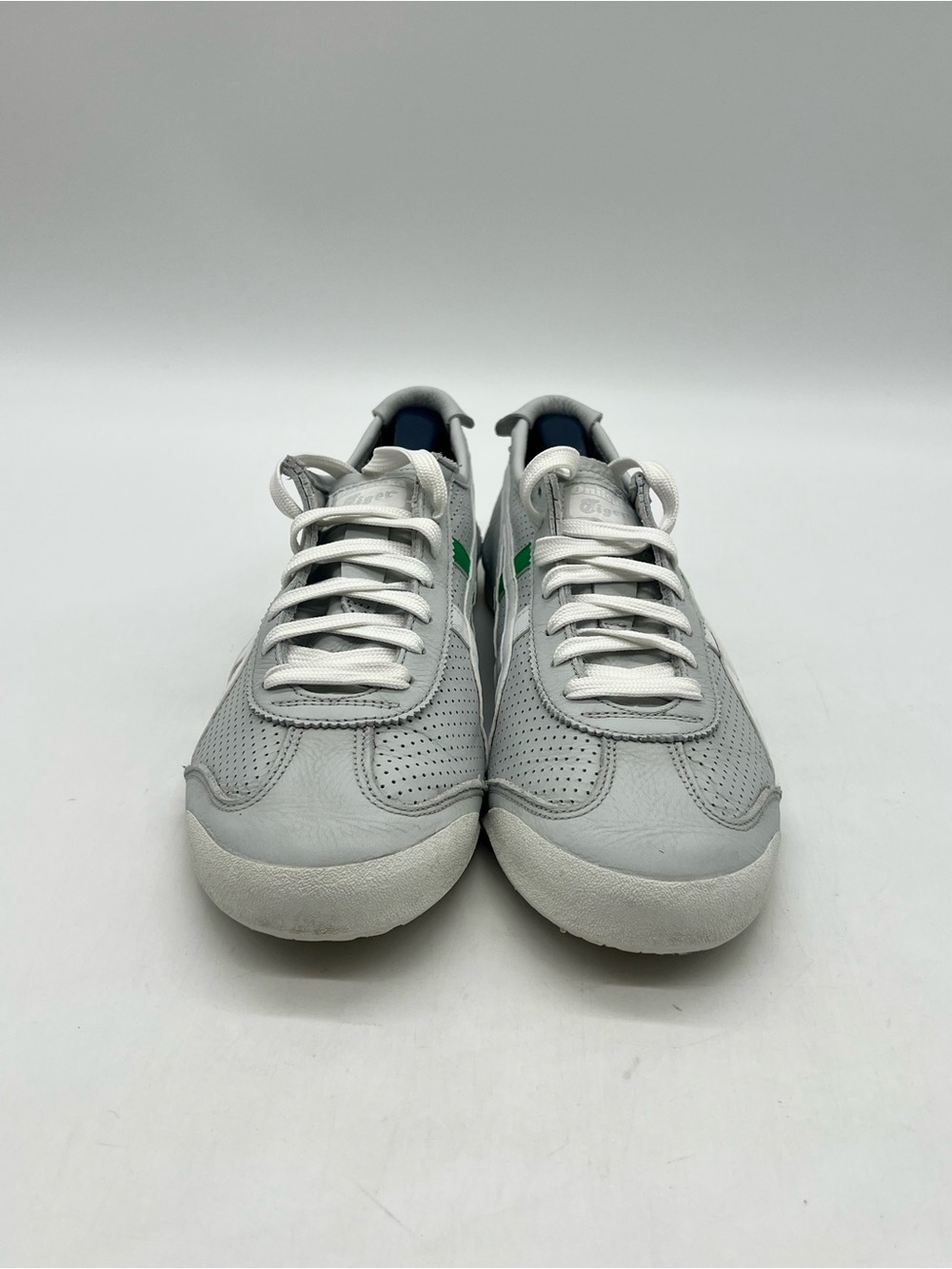 Onitsuka Tiger Mexico 66 Men’s Sz 10.5 Polar Shade/Pine Tree Leather Sneakers.
